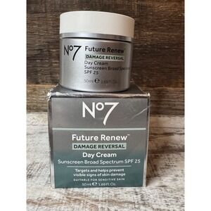 No7 Future Renew Damage Reversal Day Cream SPF 25 1.69 fl oz – NIB (Exp 02/2026)